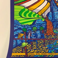 Pearl Jam - 2020 Brad Klausen Poster Nashville, TN S/N Ed Bridgestone Arena Gig Posters