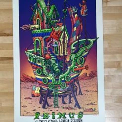 Primus - 2017 David Welker Poster Red Rocks Morrison, CO Colorado