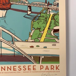 Kings Of Leon - 2017 Dan Grissom Poster Nashville, TN First Park