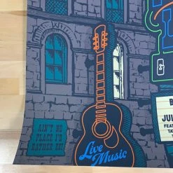 Phil Lesh - 2021 Status Serigraph Poster Nashville, TN Brooklyn Bowl Grateful Dead