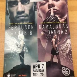 Sold Out Posters UFC 223 - 2018 Poster Ferguson Vs Khabib Namajuna Vs Joanna