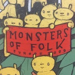 Monsters Of Folk European Tour - 2009 Jay Ryan Poster Gig Posters