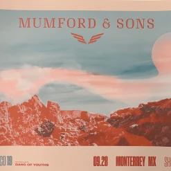 Sold Out Posters Mumford & Sons - 2019 Poster Monterrey, Mexico Gentlemen Of The Road Gig Posters
