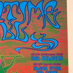 Mark Henson Gig Posters MHP 56 Bad Religion - 1999 Poster Maritime Hall San Fran 1st