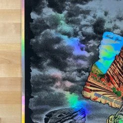 Colorado Queens Of The Stone Age - 2017 Emek Poster Red Rocks Morrison, CO FOIL