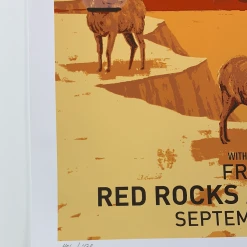 Greensky Bluegrass - 2017 John Vogl Poster Morrison, CO Red Rocks