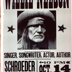 Willie Nelson - 2005 Hatch Show Print 10/14 Poster Collad, TX Gig Posters