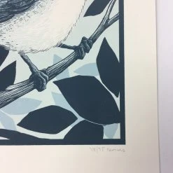 Black Capped Chickadee (Poecile Atricapillus) - 2015 Justin Santora Poster Art P