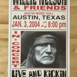 Willie Nelson - 2004 Franks Brothers 1/3 Poster Austin, TX Gig Posters