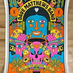 Methane Studios Dave Matthews Band - 2021 Methane Poster Irvine, CA
