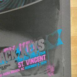 The Black Keys - 2014 The Silent P Poster Raleigh, NC PHC Arena Gig Posters