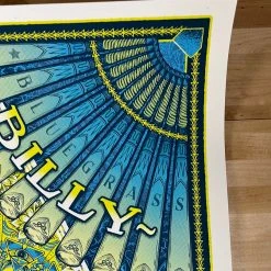 Half Hazzard Press Billy Strings - 2021 Half Hazard Poster Louisville, KY 5/21 Gig Posters