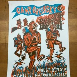 Camp Greensky - 2019 Jim Pollock Poster Wellston, MI Music Festival Gig Posters