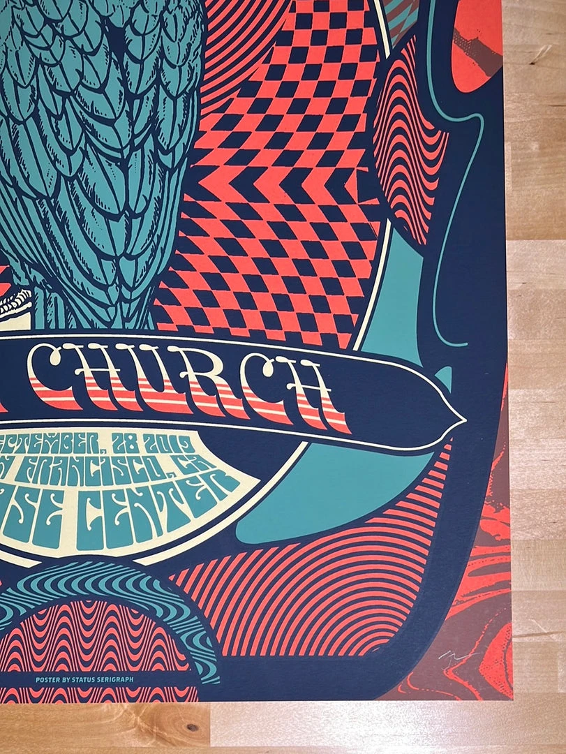 Eric Church - 2019 Status Serigraph Poster San Francisco, CA 1