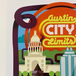Austin City Limits Festival - 2012 Dan Stiles Poster Zilker Park