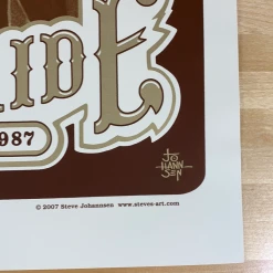 Grateful Dead - 1987/2007 Steve Johannsen Poster X/400 RP-3 Edition, CO