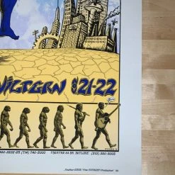 Blues Traveler - 1995 EMEK Poster Los Angeles, CA Wiltern Theatre Gig Posters