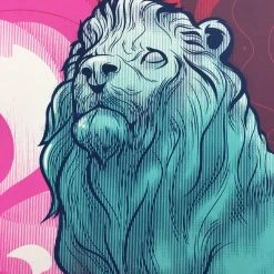 Chicago Bronze Lion - Delicious Design League Poster Art Print