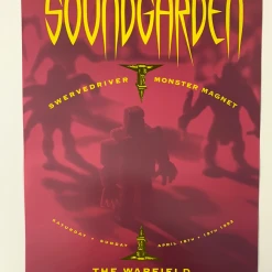 BGP 56 Soundgarden - 1992 Rex Ray Poster The Warfield Theatre San Fran 1st