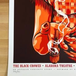 The Black Crowes - 2008 Ken Taylor Poster Birmingham, AL Gig Posters