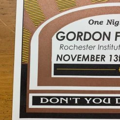 Bob Dylan - 2004 Geoff Gans Poster Rochester, NY Gordon Field House