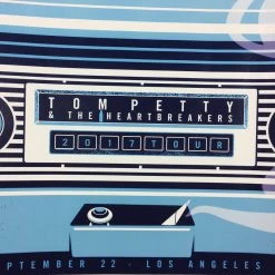 Tom Petty - 2017 Dan Stiles Poster Los Angeles, CA 40th Anniversary Tour 9/22 Gig Posters