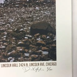 The Big Pink - 2010 Dan MacAdam Crosshair Poster Chicago, IL Lincoln Hall