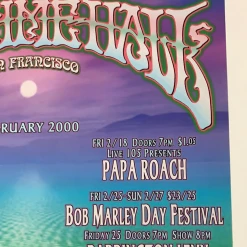 Greg Coiner MHP 85 Black Eyed Peas - 2000 Poster Maritime Hall San Fran 1st Gig Posters