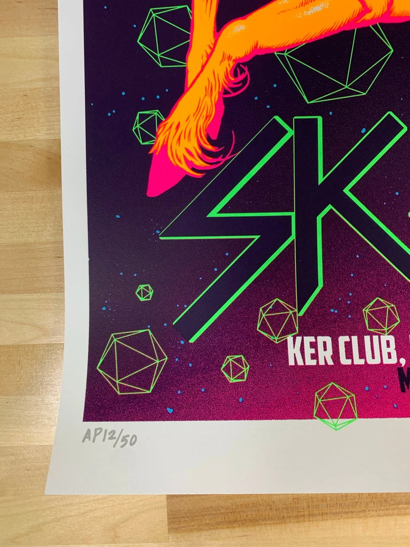 Skrillex - 2014 Munk One Poster Barcelona, Spain Ker Club Gig Posters