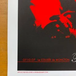 The White Stripes - 2007 Rob Jones Poster Moncton, NB CAN Coliseum Jack White