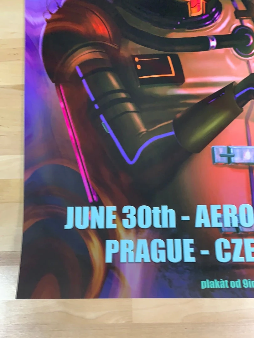 Nine Inch Nails - 2018 Julian Lasne Poster Prague, Czech Republic