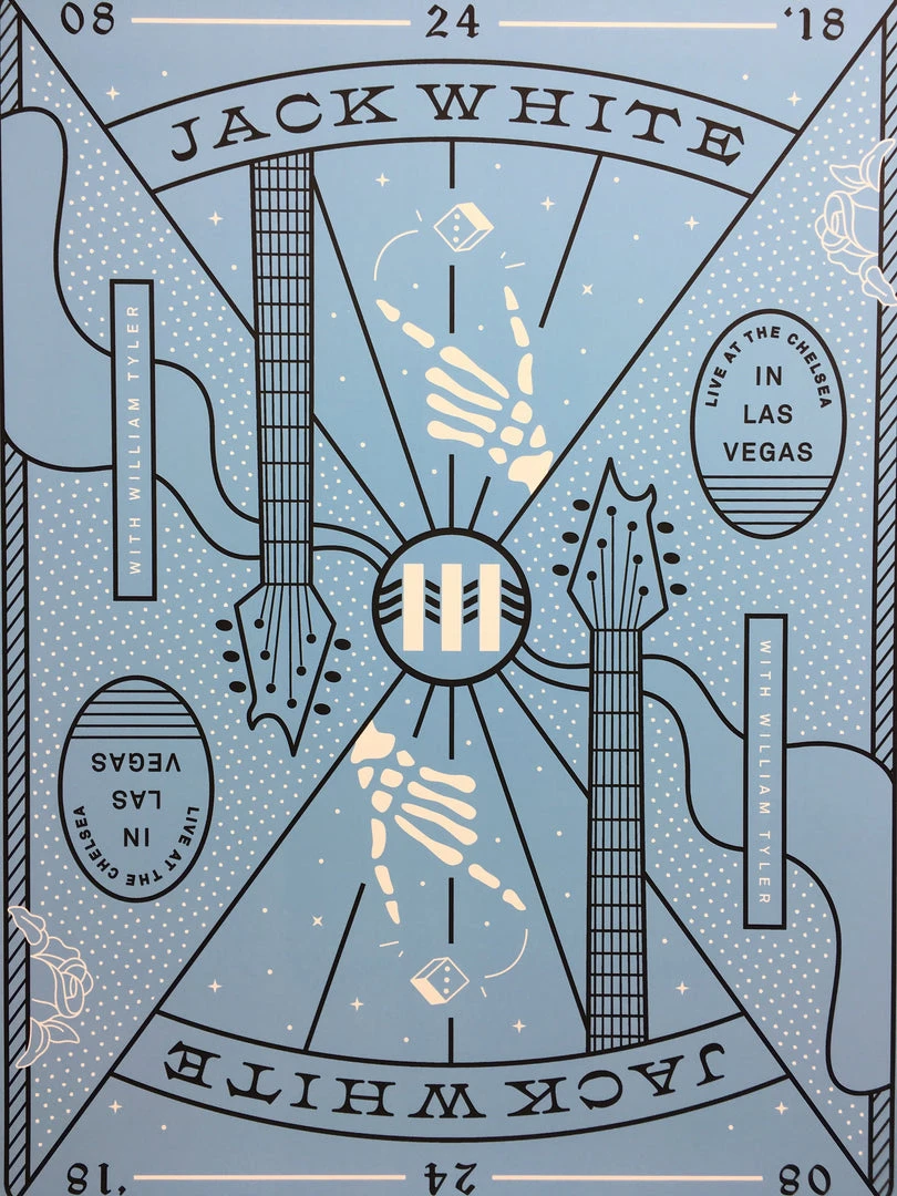 Jack White - 2018 Matthew Jacobson Poster Las Vegas, NV 10 Of Diamonds The Chelsea Night 2 Gig Posters
