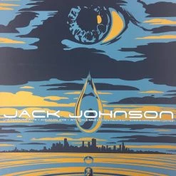 Gig Posters Jack Johnson - 2008 Todd Slater Poster Camden, NJ Susquehanna Bank Center