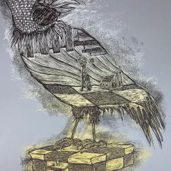 Art Prints Rural Corvus - 2009 Dan Grzeca Poster Art Print Asphalt Grey