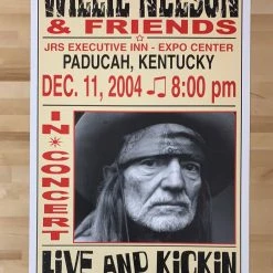 Willie Nelson - 2004 Franks Brothers 12/11 Poster Paducah, KY Gig Posters