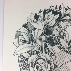 Reclaim, Erode - 2015 Justin Santora Poster Art Print Line Variant