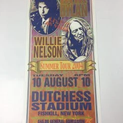 Bob Dylan/Willie Nelson - 2004 Mark Arminski Poster Fishkill, NY Dutchess Stadiu Gig Posters