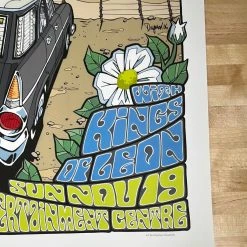 Pearl Jam - 2006 Daymon Greulich Poster Newcastle, AUS Kings Of Leon