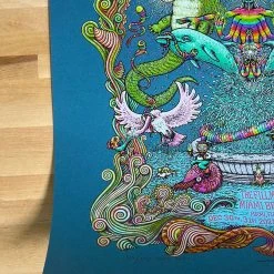 Umphrey's McGee - 2020/2021 Marq Spusta Poster Miami, FL 1st Teal