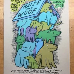 Raise The Woof - 2009 Jay Ryan Poster Chicago, IL House Of Blues With Devil In A