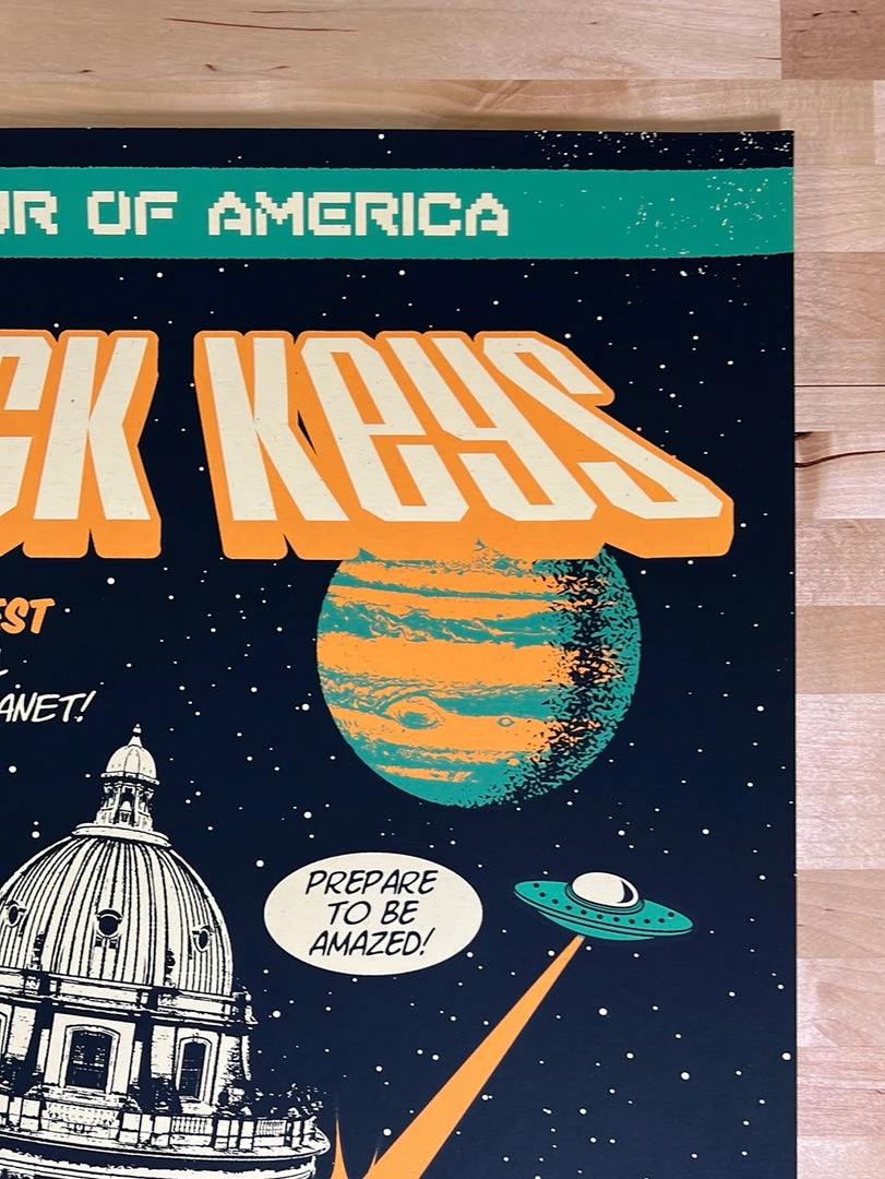 The Black Keys - 2021 Status Serigraph Poster Oxford, MS