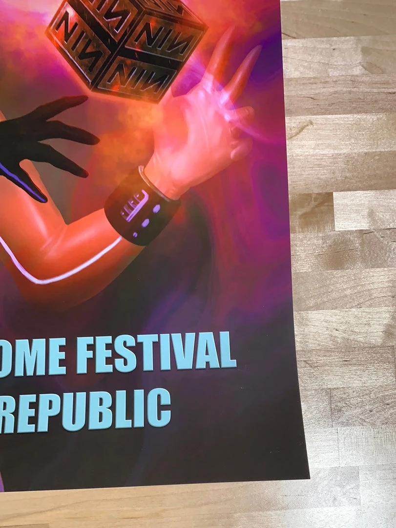 Nine Inch Nails - 2018 Julian Lasne Poster Prague, Czech Republic