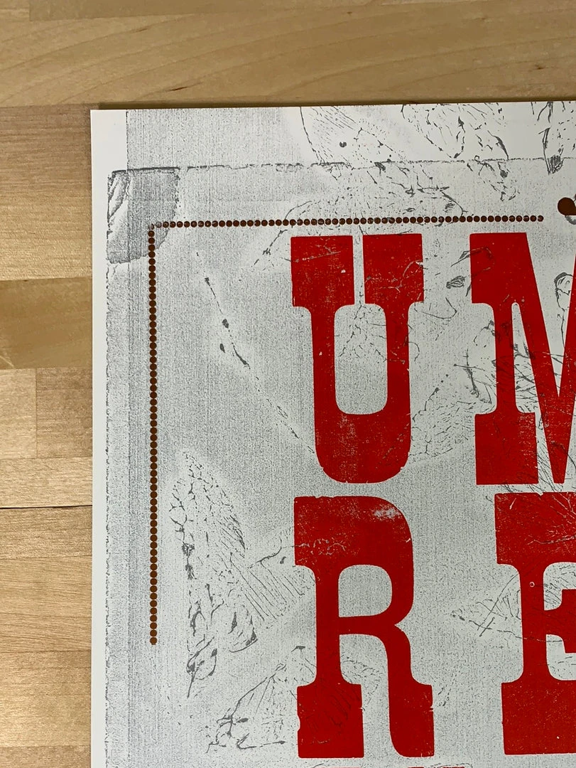 Mohawk Press Umphrey's McGee - 2013 Poster Buffalo, NY Band Signed 47/215