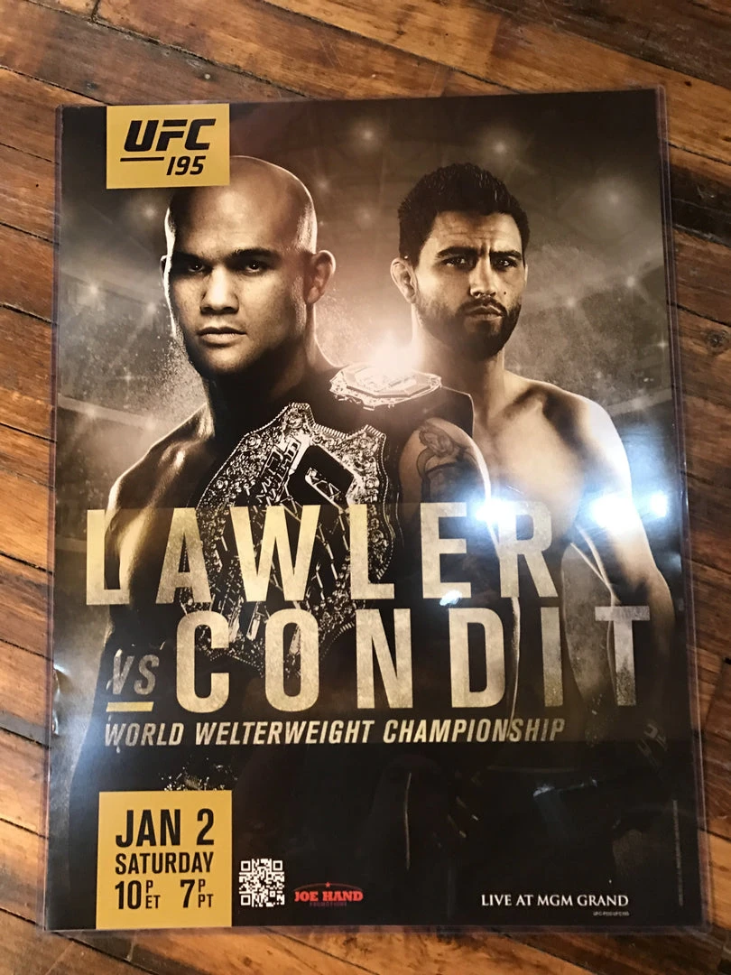 Sold Out Posters UFC 195 Poster Lawler Vs. Condit MGM PPV