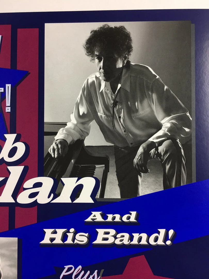 Bob Dylan - 2017 Geoff Gans Poster Chicago Wintrust Arena RED Chicago, IL