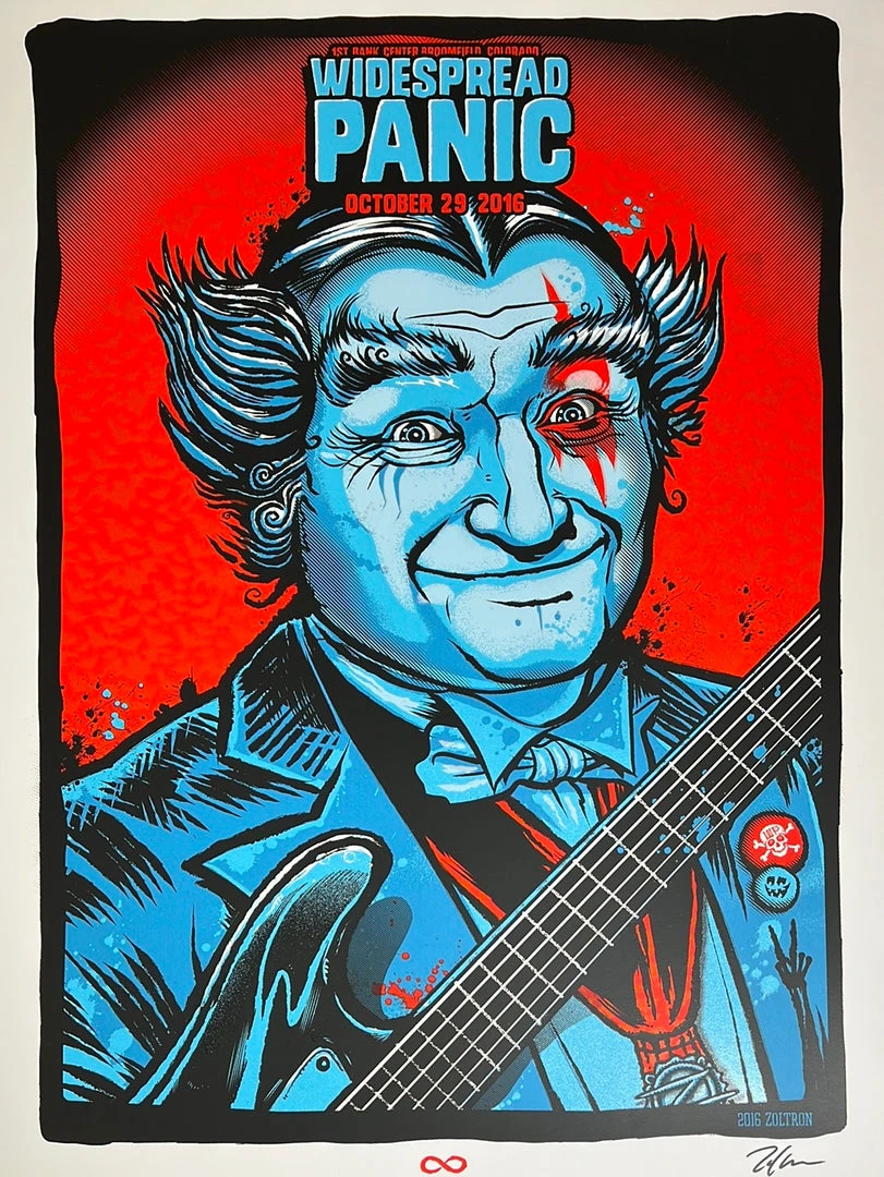 Widespread Panic - 2016 Zoltron Poster Broomfield, CO 10/29