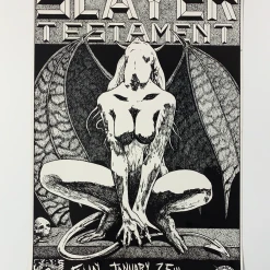 Gig Posters Slayer - 1991 Frank Kozik Poster Houston, TX The Unicorn