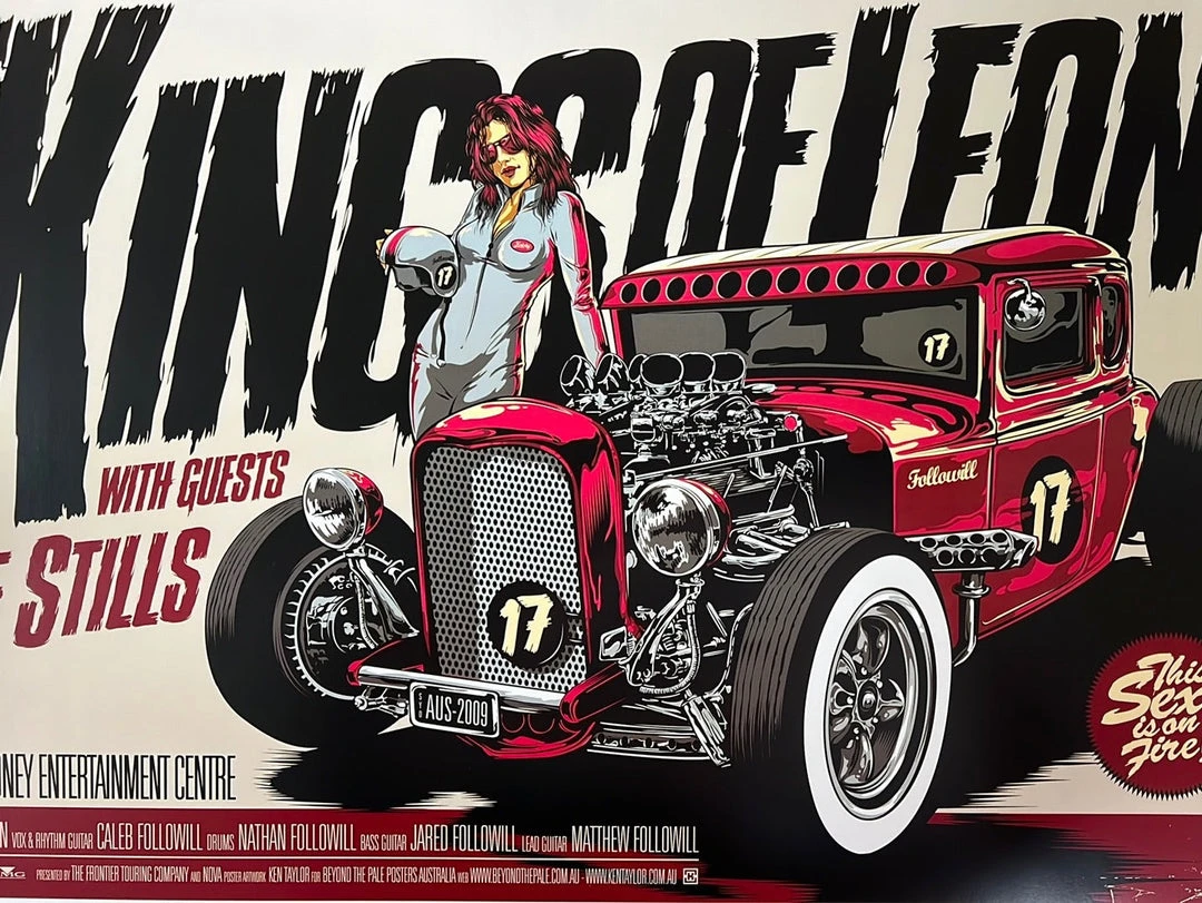 Kings Of Leon - 2009 Ken Taylor Poster Sydney, AUS