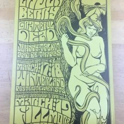 Grateful Dead Chuck Berry - 1967 Wes Wilson Poster San Francisco, CA Fillmore Au