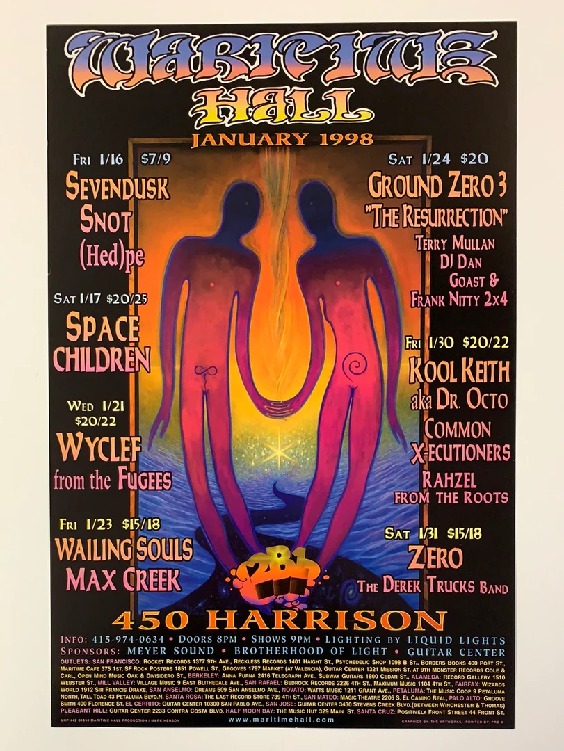 Mark Henson MHP 42 January - 1998 Poster Maritime Hall San Fran 1st